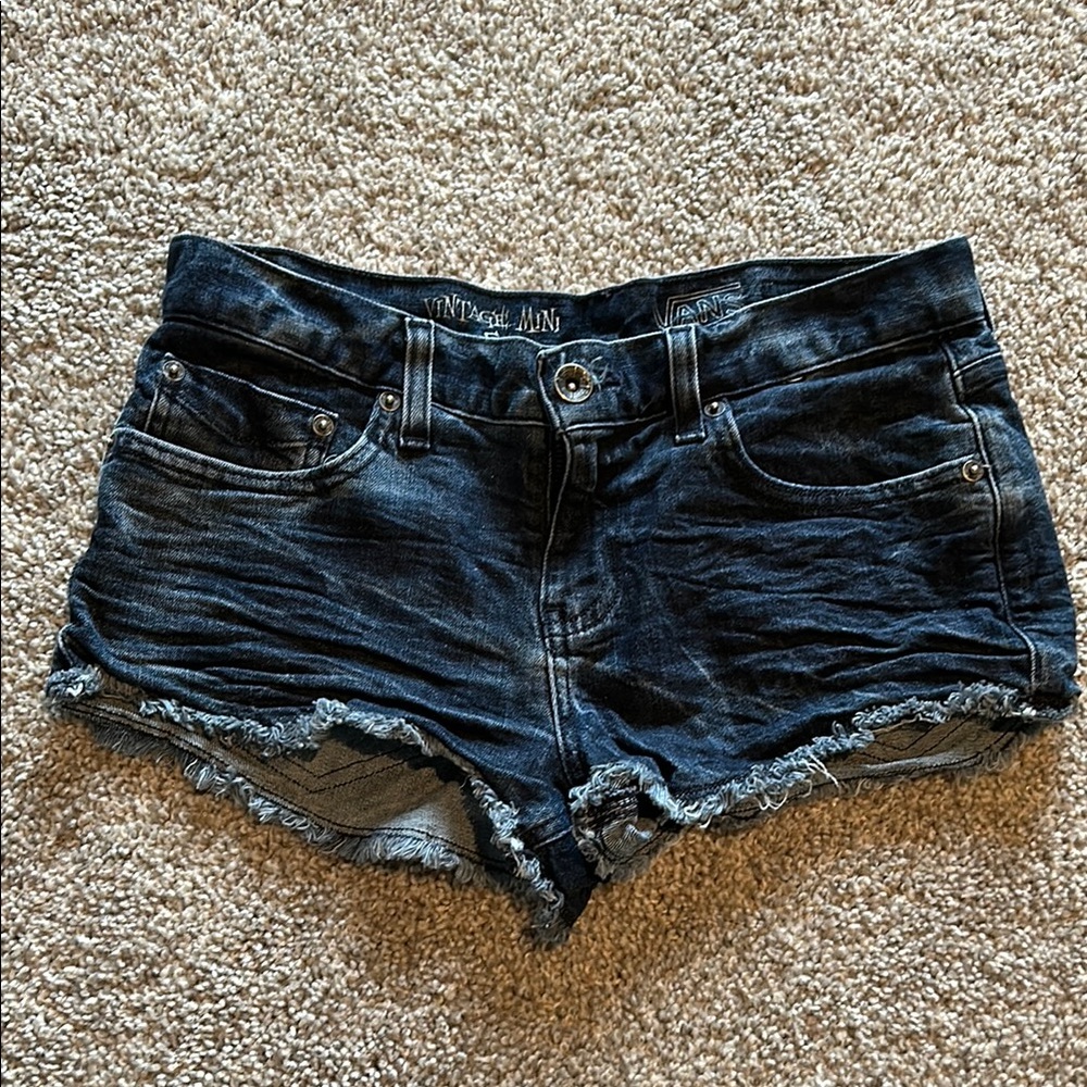Blue Vans Denim Jean Shorts